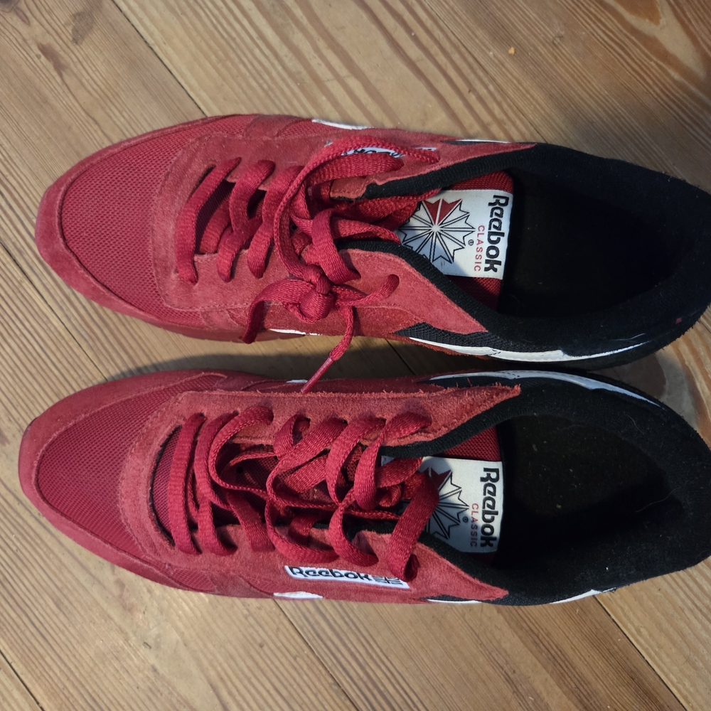Reebok Red and Black Sneakers